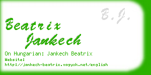 beatrix jankech business card